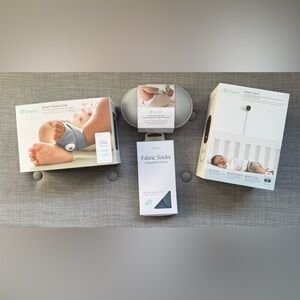 Owlet Dream Sock and Owlet Cam 2 Smart Baby Video Monitor - White